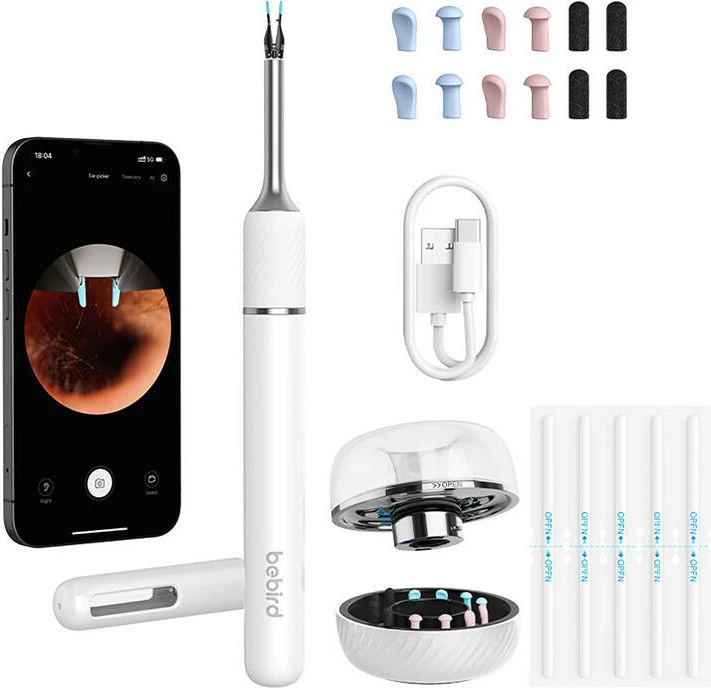Otoskop me kamerë Bebird Note 5 Pro, i bardhë