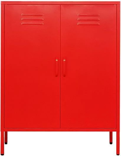 Dollap metalik Nextdeco, i kuq, H102x80x40cm