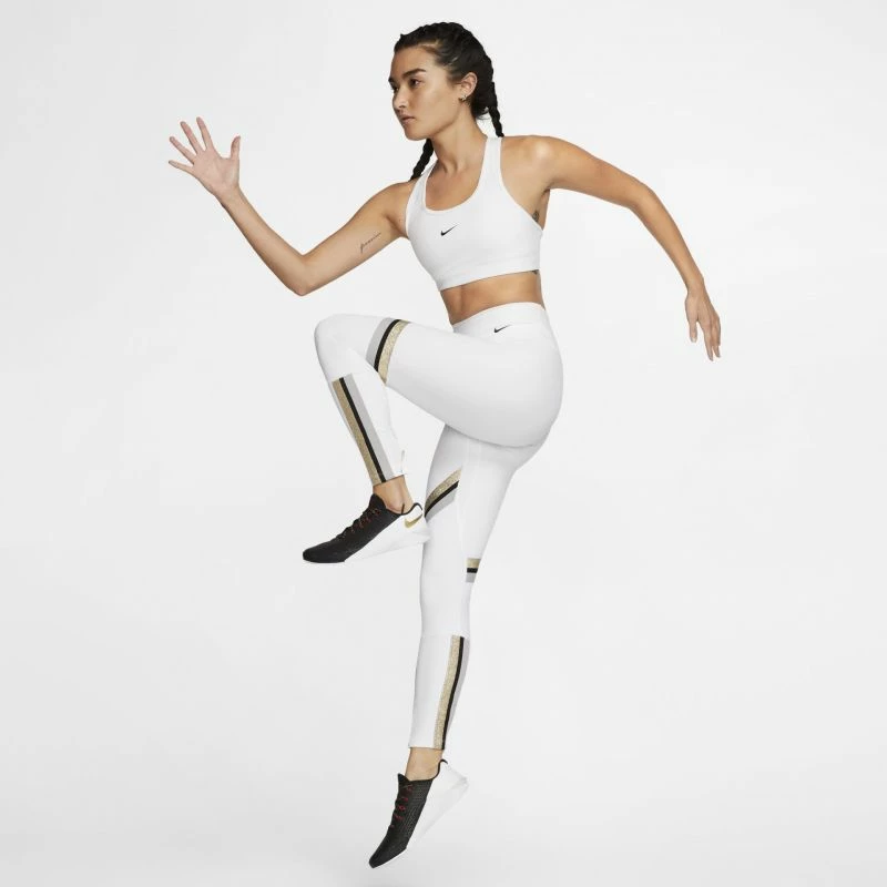 Bra sportiv Nike për femra, të bardhë