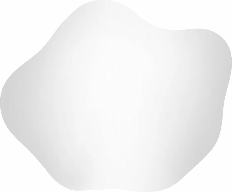 Pasqyrë Figure, formë abstrakte, MDF, 50x60cm