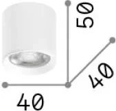 Llambat e tavanit  Nitro pl round d04 3000k