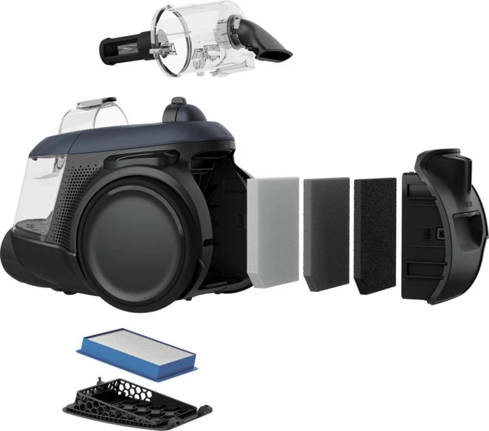 Fshesë elektrike pa qese Electrolux 600 EL61C3DB, 1.6L, Navy blue