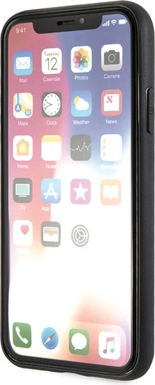 Mbështjellës Karl Lagerfeld Iconic Glitter Karl`s Head për iPhone X/Xs, Kuq