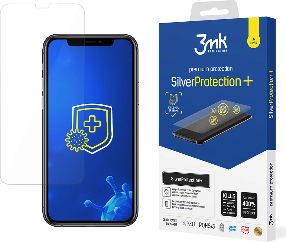 Folje mbrojtëse për ekran 3mk SilverProtection+ për iPhone 11 Pro, Transparent
