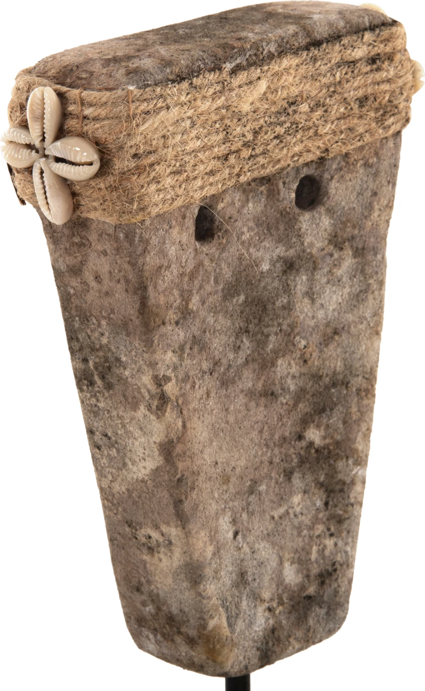 Dekor tavoline fytyrë, FH4315, gur Paras, në mbajtëse metalike të zezë, 7x10x7x21H cm