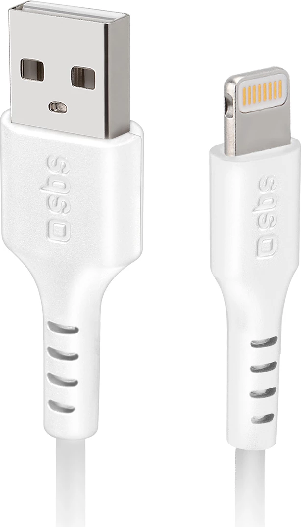 Kabllo USB-A në Lightning SBS TECABLEUSBIP589W, 1m, e bardhë
