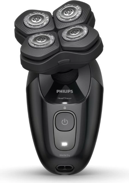 Makinë rroje për kokë, Philips Pro Series 5000 HS5980/15, Wet & Dry, 60 min pa kabllo, kokë fleksibile 360°, USB-A (pa adapter), e zezë