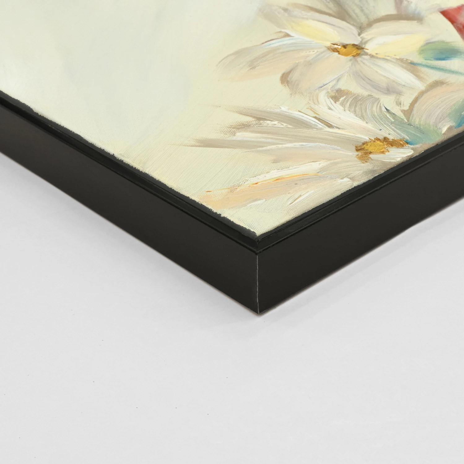 Pikturë muri FH4564, kornizë PS e zezë, kanavacë e printuar, fytyrë gruaje me pupla, 82x4.5x122 cm