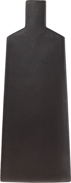Vazo dekorative LUI, qeramike, ngjyrë antracit mat, 11x4x33cm