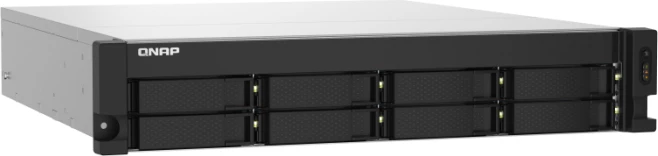 Server NAS QNAP TS-832PXU-RP-4G, 8-bay, 4GB RAM, 2x 10GbE SFP+, 2x 2.5GbE, rack 2U, PSU redundant, e zezë