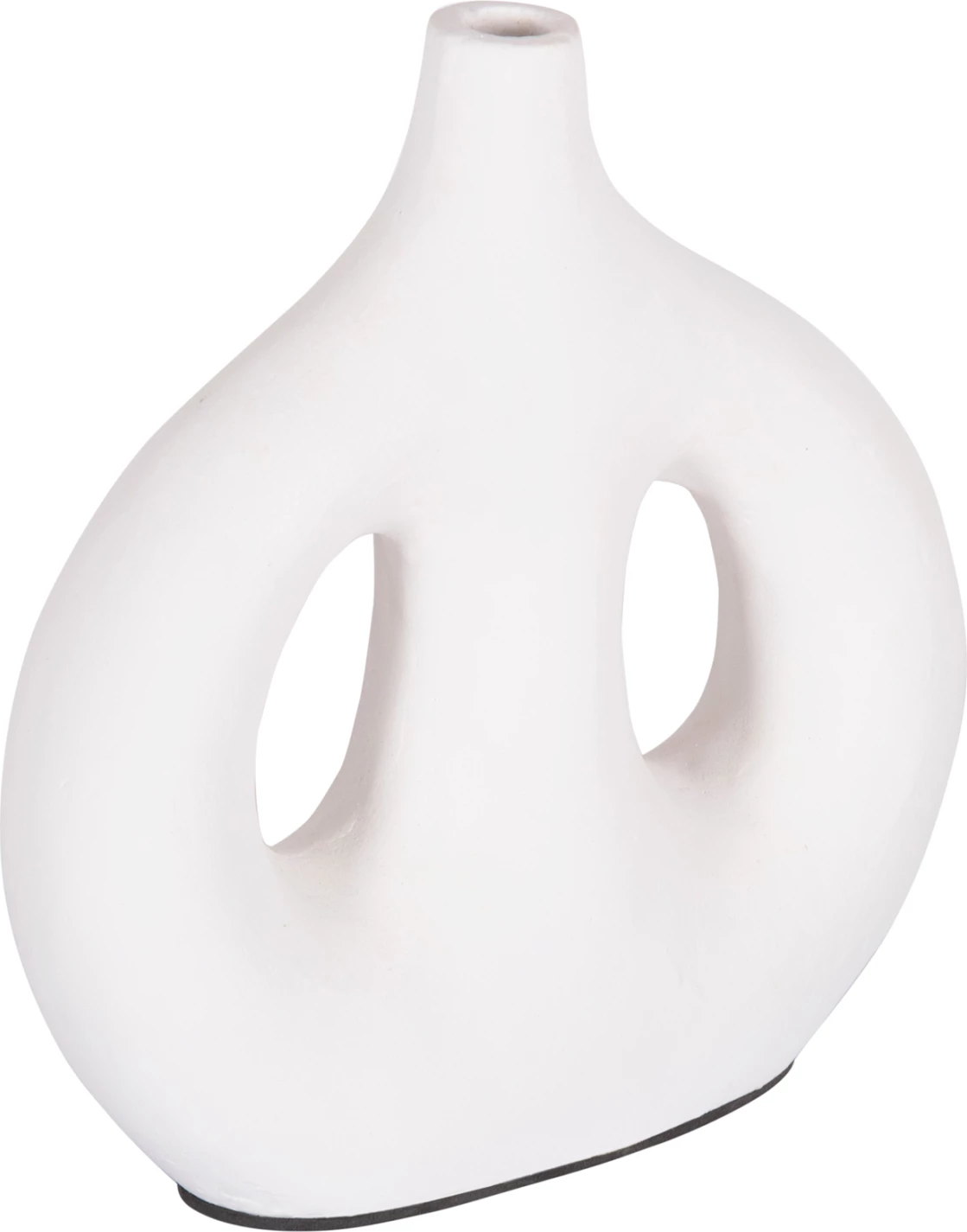 Vazo dekorative CLAYVON FH4413 terrakote, ngjyrë e bardhë, 23.5x8x24.5 cm