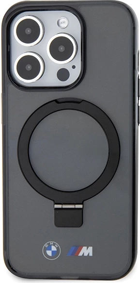 Mbështjellës BMW Ring Stand M Collection MagSafe për iPhone 15 Pro, i zi