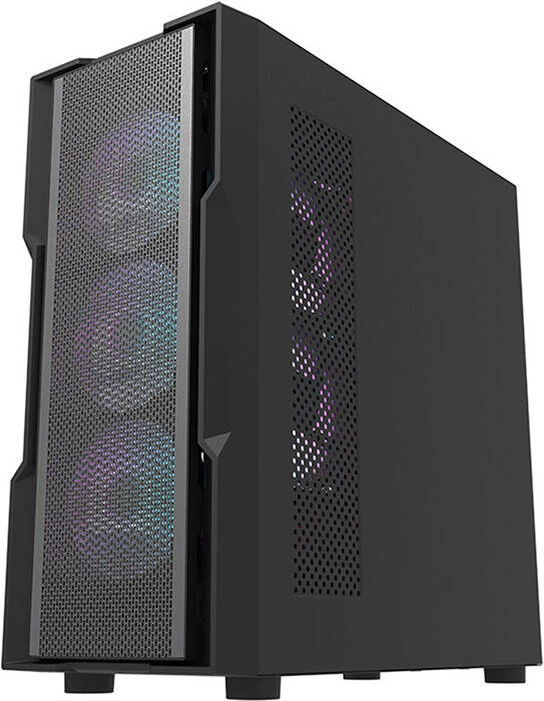 Kasë Darkflash DK431 Mesh, Middle Tower, 4 ventilatorë ARGB, E-ATX/ATX/M-ATX, e zezë