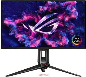 Monitor Asus ROG Swift OLED PG27UCDM (90LM0B30-B01971), 27 inç, OLED, ekran i rrafshët, e zezë