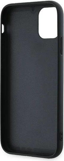 Mbështjellës Karl Lagerfeld Diagonal Quilted Script për iPhone 11/XR, i zi