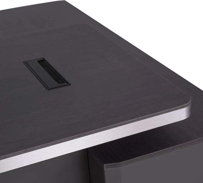 Tavolinë profesionale për zyre, kënd i majtë, ngjyrë trëndafili, FH2083L, 220x180x76 cm