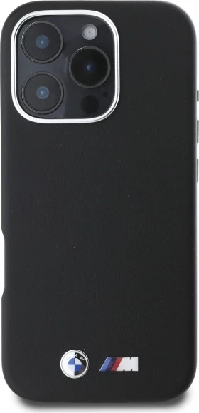 Mbështjellës BMW M Smooth Full Wrapped Metal MagSafe për iPhone 16 Pro Max, Zi