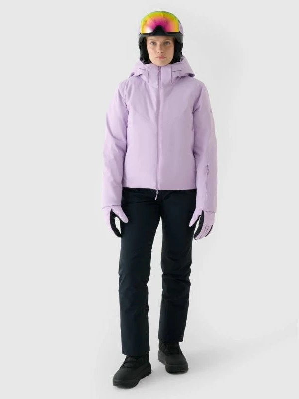 Jakne skijimi për femra 4f, e zezë