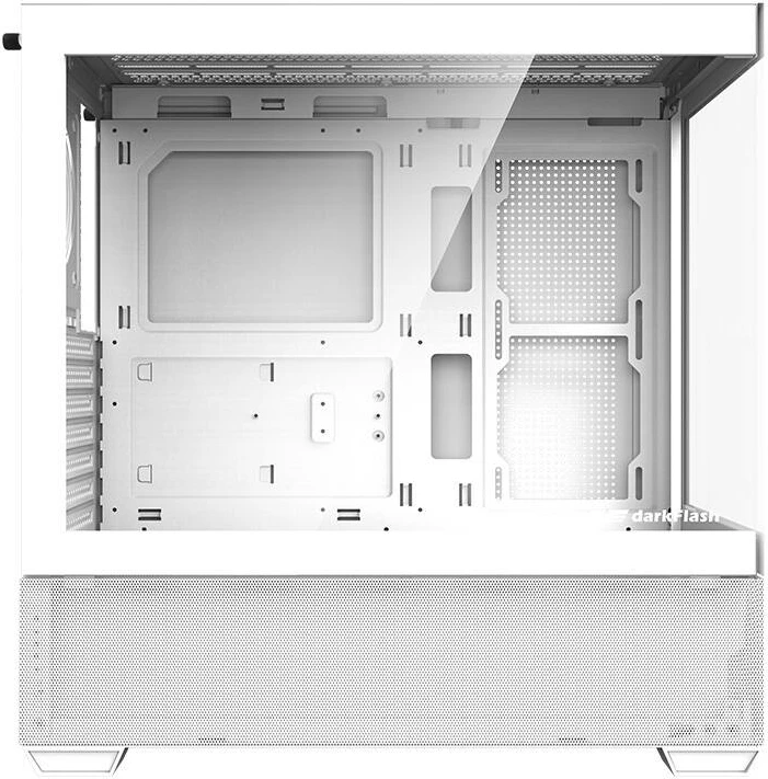 Kasë Darkflash DS900 AIR, Middle Tower, ATX/M-ATX/ITX, xham i temperuar, e bardhë