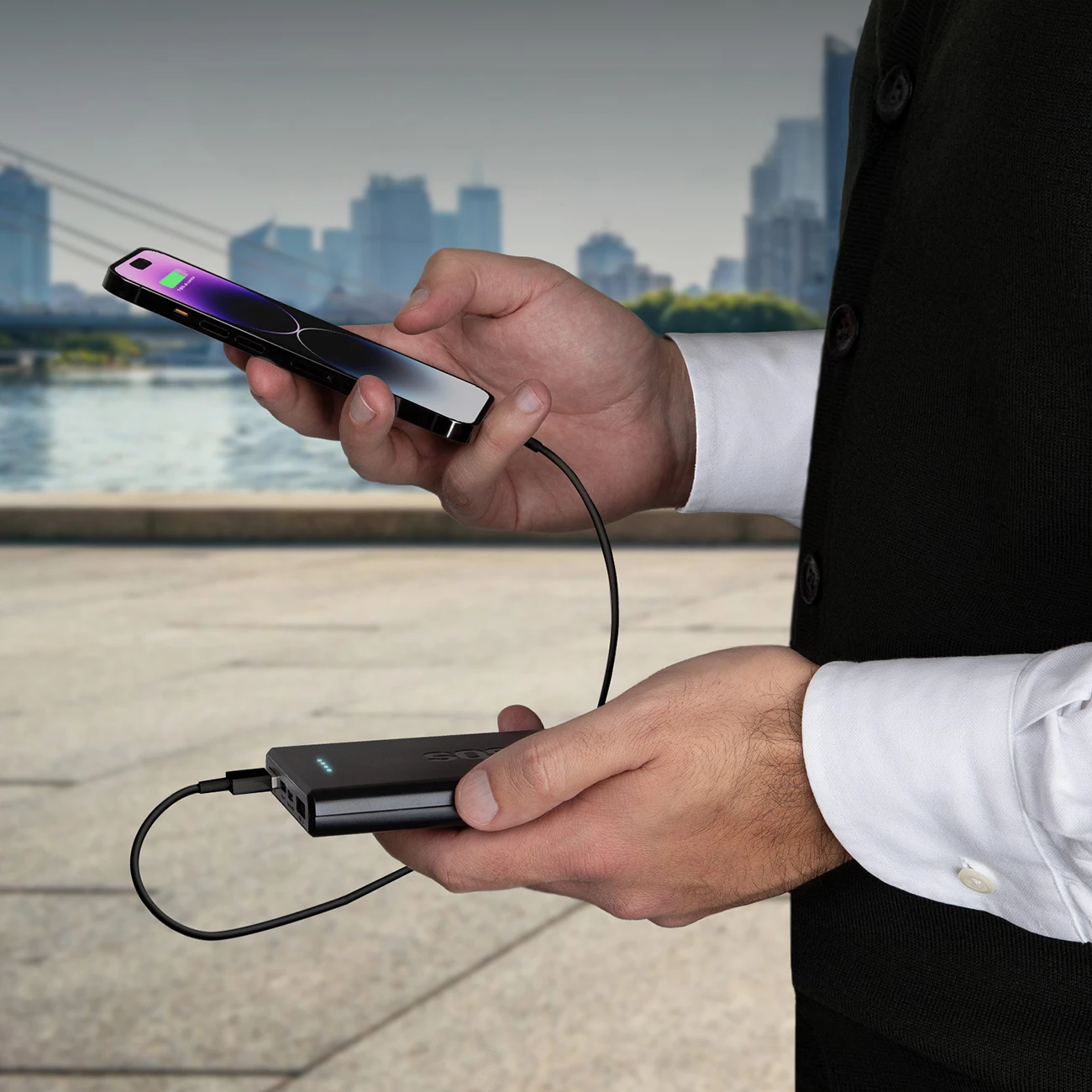 Powerbank SBS TTBB10000FASTPD20K 10000 mAh 20W, e zezë