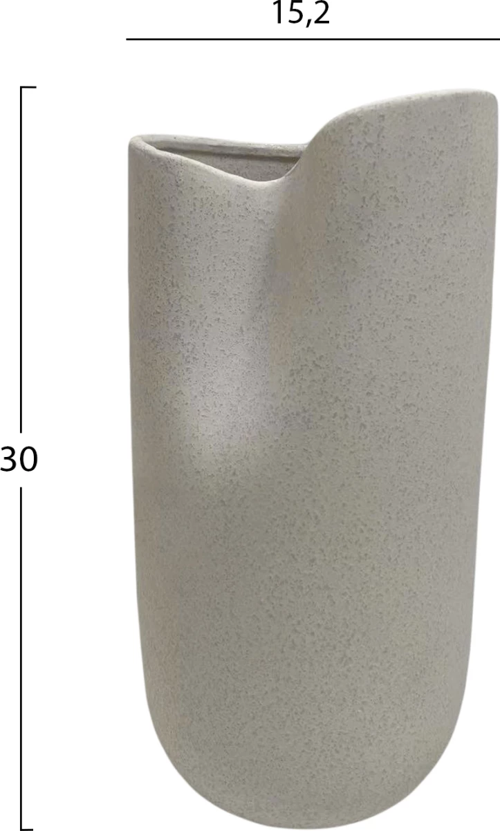 Dekor tavoline qeramike, ngjyrë e bardhë FH4607.01, 15.2x15x30 cm