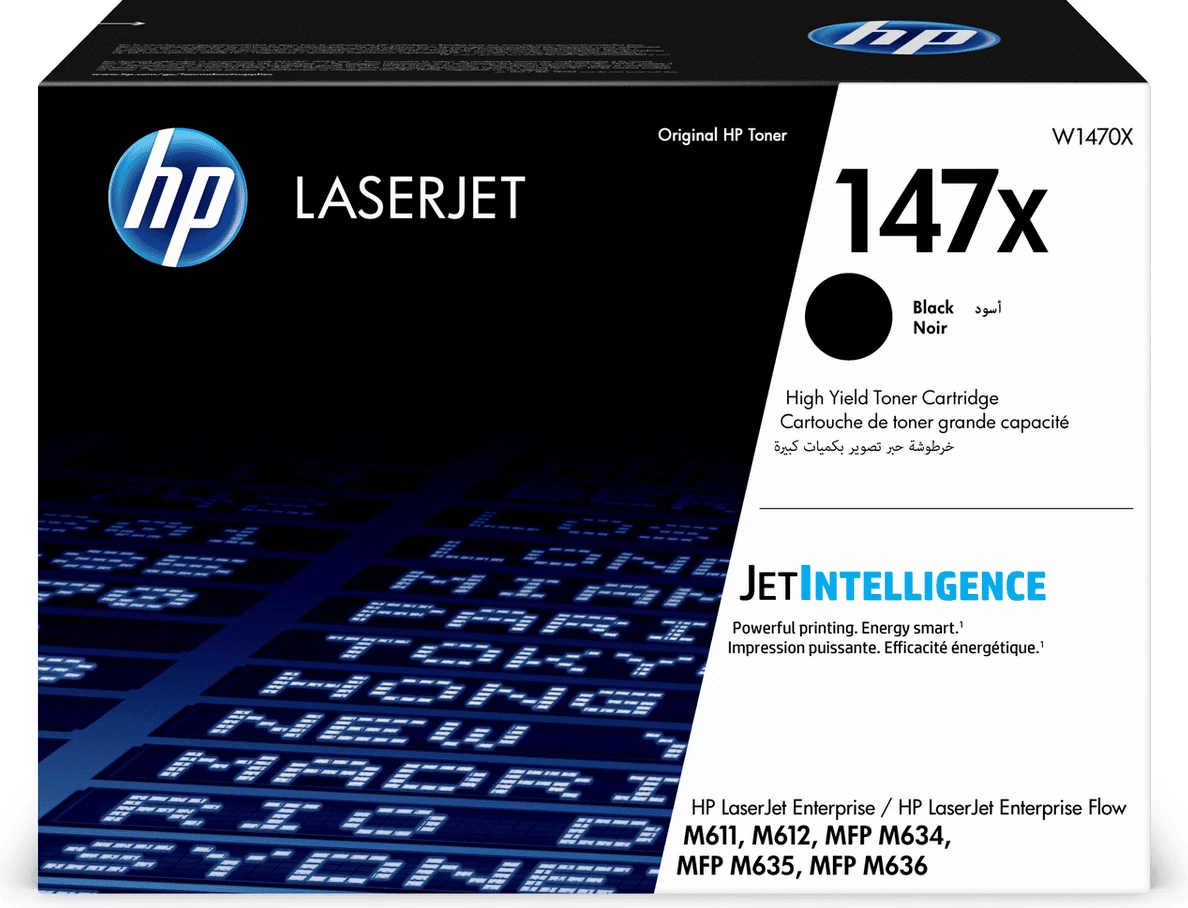 Toner HP 147X W1470X rendiment i lartë XL 25200 faqe, i zi