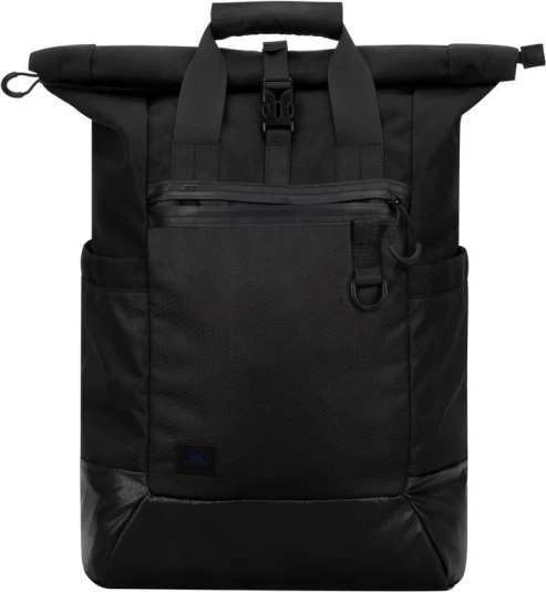 Çantë shpine RIVACASE 5321 ECO 25L për laptop deri 15.6\", roll-top, waterproof, e zezë