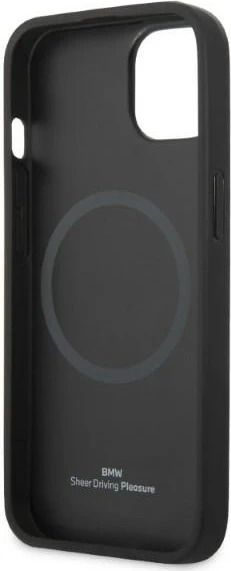 Mbështjellës BMW BMHMP14MSLLBK për iPhone 14 Plus, hardcase, MagSafe, zi