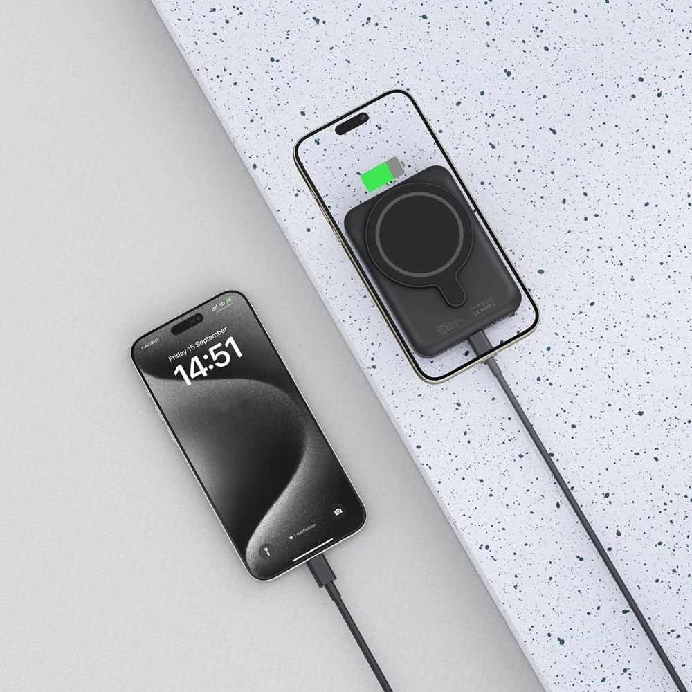 Powerbank Tech-Protect LifeMag PB10, 5000mAh, MagSafe, USB-C, e zezë