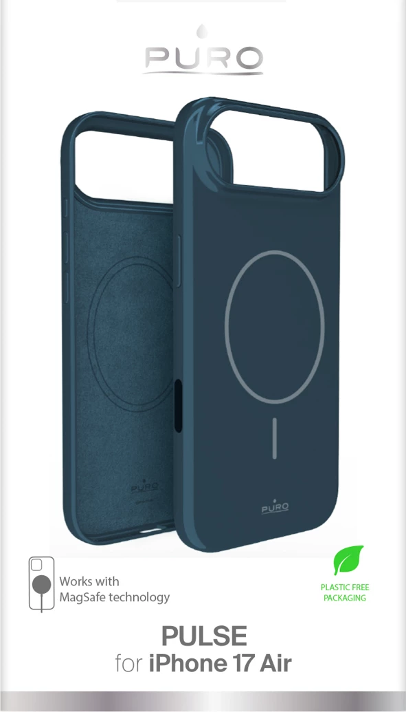 Mbështjellës Puro Pulse për iPhone 17 Air, polikarbonat, MagSafe, turkuaz
