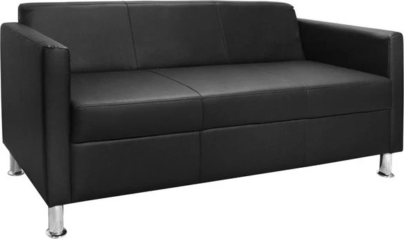 Divan 3 ulëse Cubo PU i zi FH3034.02 173χ71χ73cm