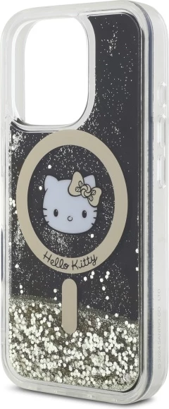 Mbështjellës Hello Kitty Liquid Glitter Fever MagSafe për iPhone 16 Pro Max, Ari