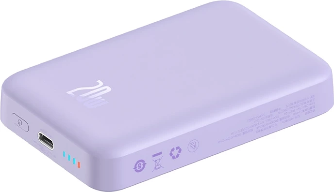 Powerbank Baseus Magnetic Mini 10000mAh, USB-C 20W, MagSafe, vjollcë