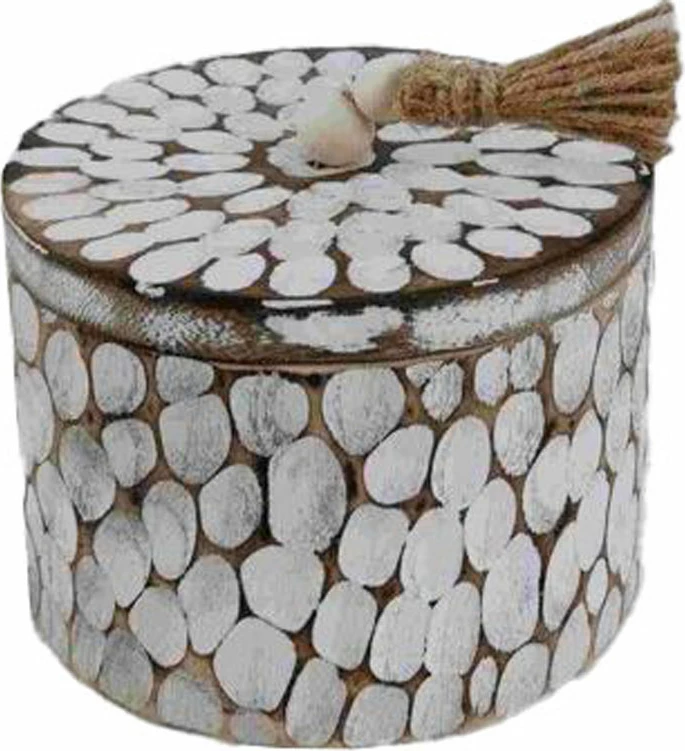 Kuti druri për ruajtje, ngjyrë kafe-bardhë, AMAR, 16x16x12