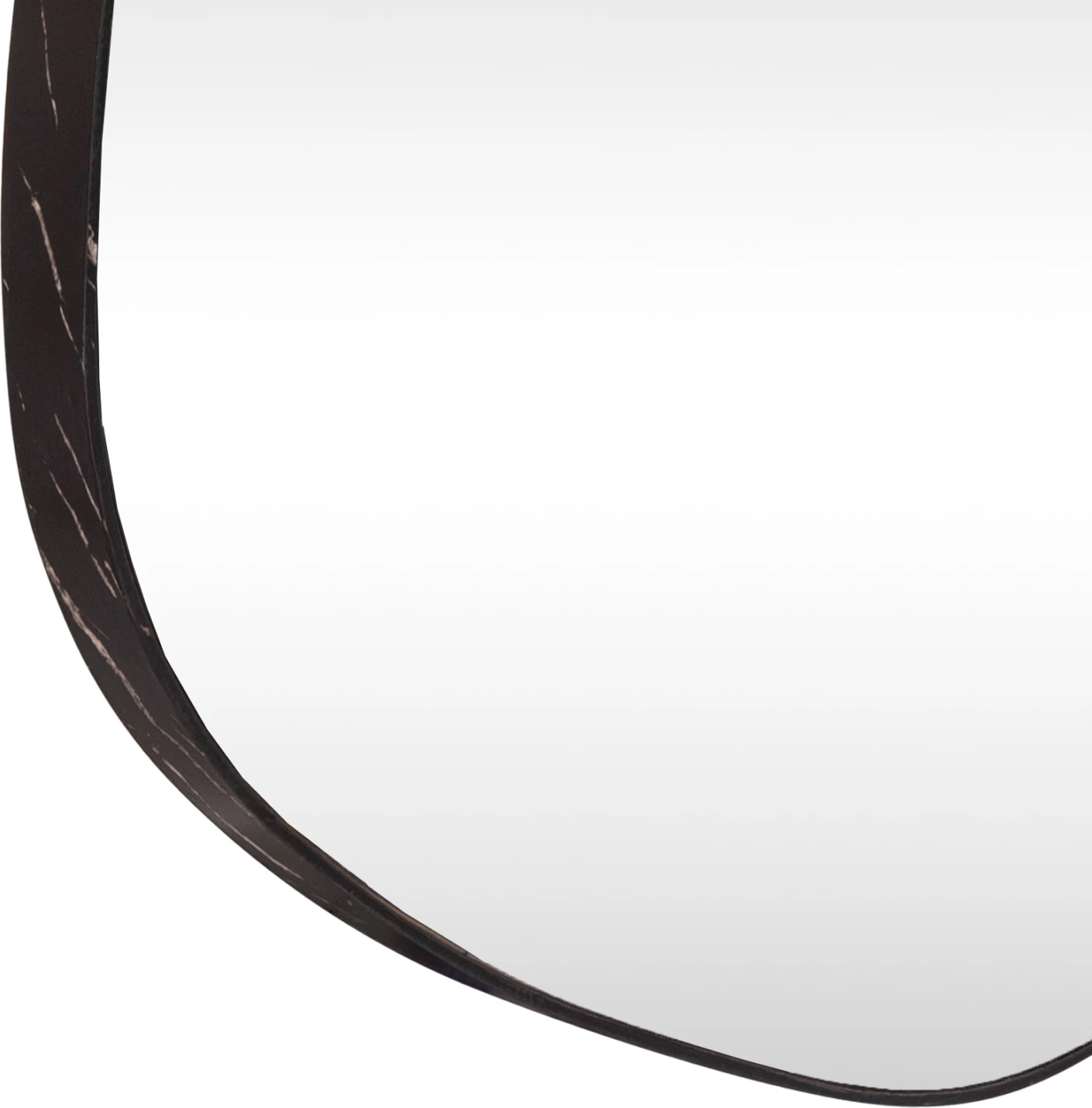 Pasqyrë muri e parregullt, ngjyrë mermeri të zi, FH4487.01, 60x80 cm.