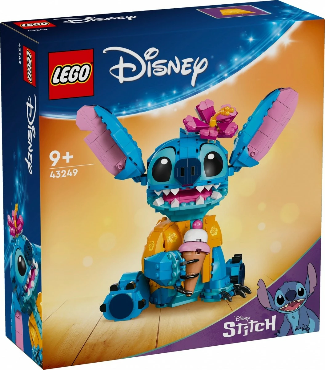 Set ndërtimi LEGO Disney Stitch 43249, 730 pjesë, për fëmijë dhe adhurues, Blu