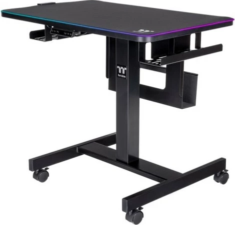 Tavolinë elektrike Thermaltake Cycledesk 100 GGD, LED, 80x50cm, e zezë