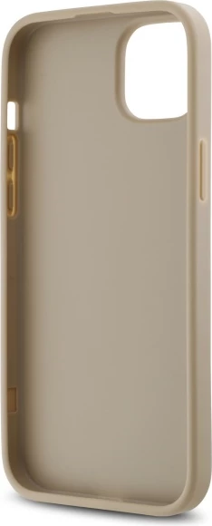 Mbështjellës DKNY Quilted Stack Logo për iPhone 15 Plus, Bezhe