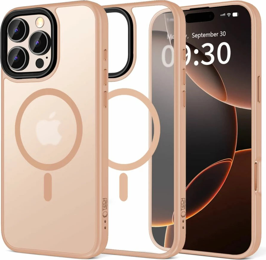 Mbështjellës Tech-Protect MagMat MagSafe për iPhone 16 Pro Max, Rozë