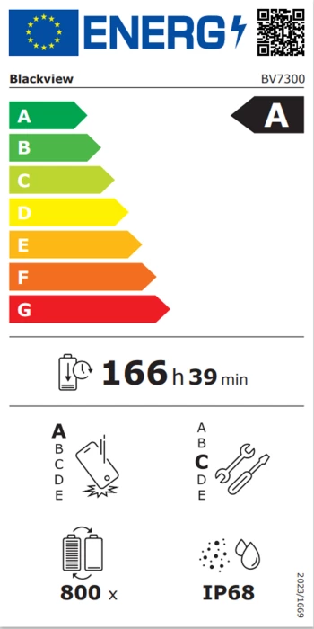 Celular rugged BLACKVIEW BV7300 6GB RAM 256GB 15000mAh, i verdhë