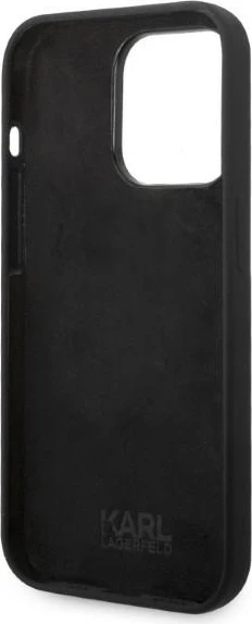 Mbështjellës Karl Lagerfeld Silicone RSG për iPhone 14 Pro, i zi