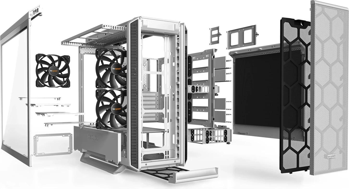 Kasë kompjuteri be quiet! 802 Base Midi Tower, e bardhë