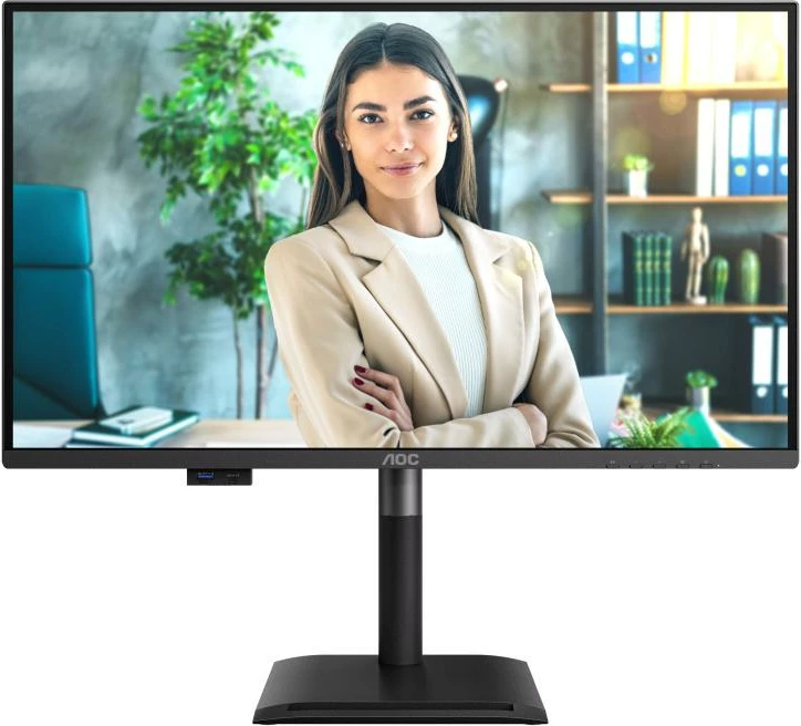 Monitor, AOC Q27P4U, 27" QHD 120 Hz, USB hub, filtër dritë blu, qëndrim me rregullim lartësie, zi