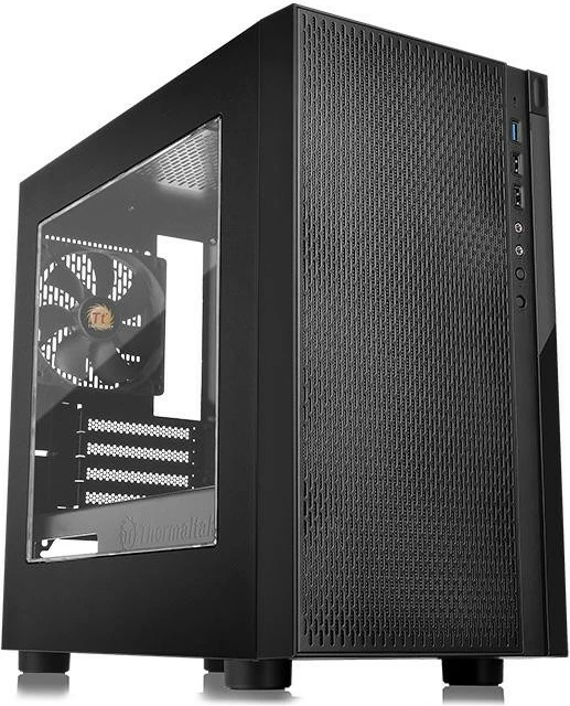 Kasë Thermaltake Versa H18, microATX, dritare anësore, e zezë