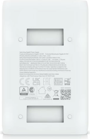 Adapter PoE+ UBIQUITI UACC-PoE+-2.5G, 2.5G Gigabit, 48 V, i bardhë