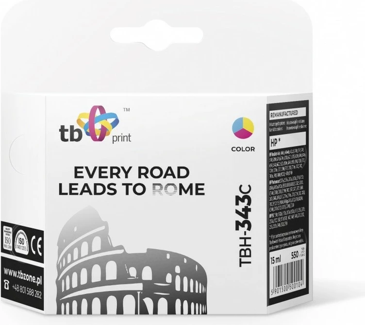 Toner TB Print TBH-343C për HP, 15 ml, Color