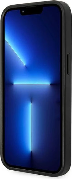 Mbështjellës Karl Lagerfeld KLHCP14MSAPKHG për iPhone 14 Plus 6.7", hardcase, Saffiano Karl's Head Patch, argjendtë