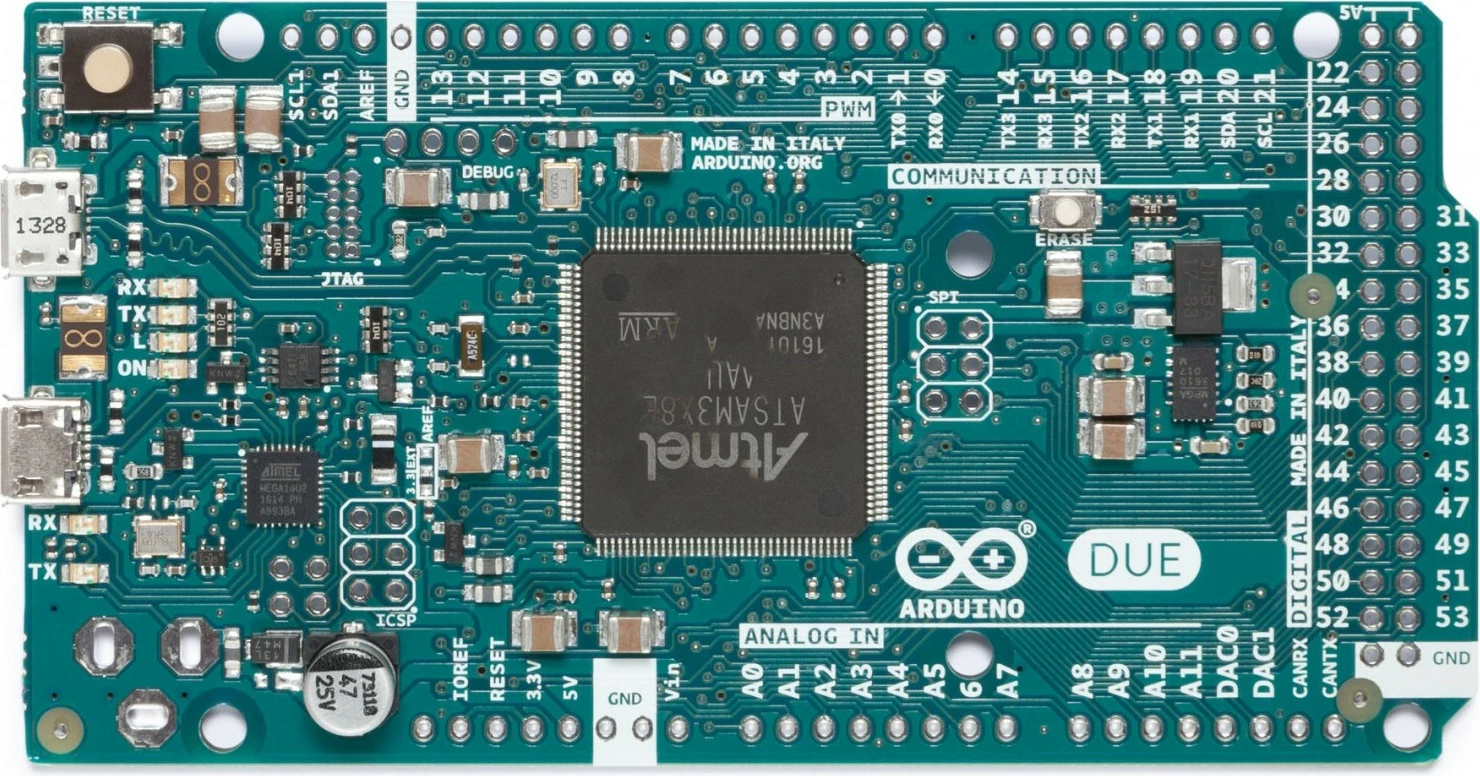 Pllakë amë Arduino Due, 84 MHz, 0.512 MB, 96 KB, 3.3 V