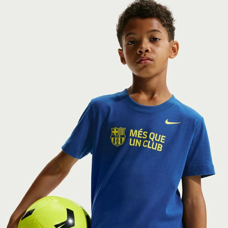 Maicë për fëmijë Nike FC Barcelona, blu