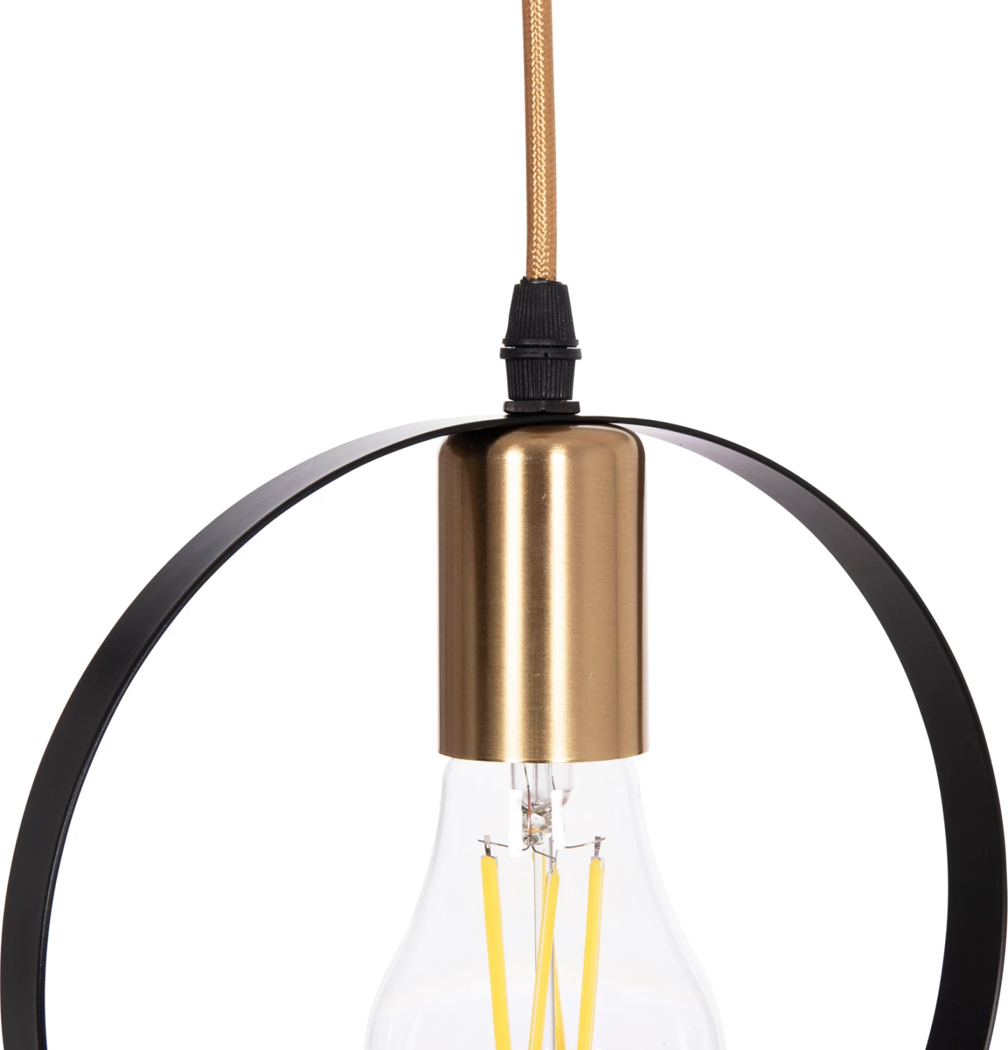 Llambë tavani varëse KRENT, e zezë-ari, FH7425.11, 20x4x125cm